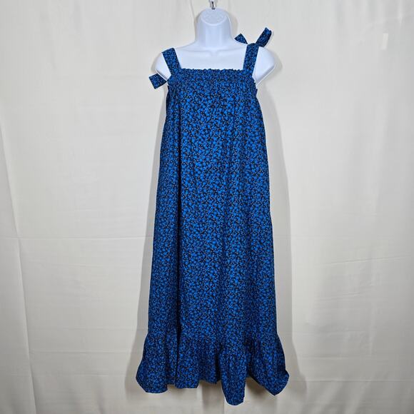 Addison Bay Bluff Cobalt Blue Tie Shoulder Midi Dress Size Small - Picture 1 of 8